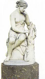 Скульптура «Эрминия». 
Середина 19 века. Скульптор Р. Ринальди